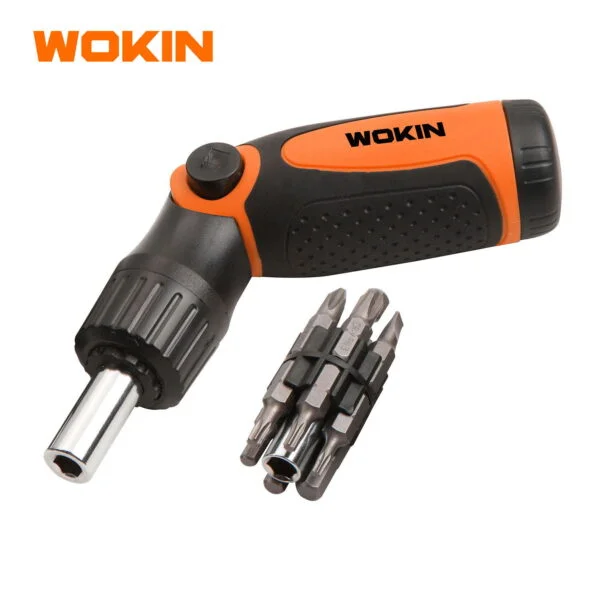 სახრახნისი სათადარიგო პირებით Wokin 206314, 14 in 1 Ratchet Screwdriver, Black