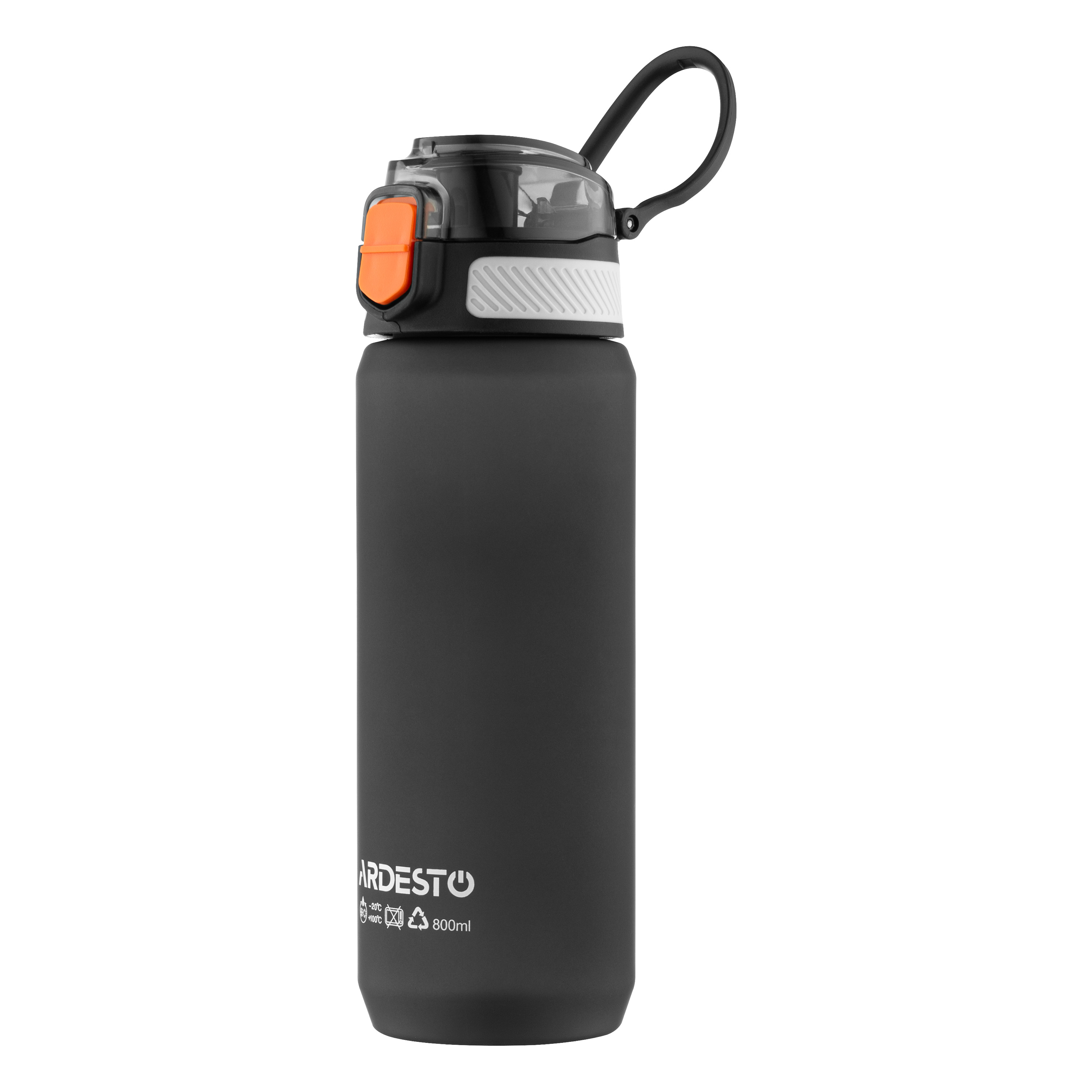 წყლის ბოთლი Ardesto AR2281ML Matte, 800ml, Water Bottle, Black