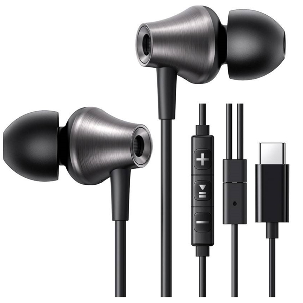 ყურსასმენი UGREEN EP105 (35754), In-Ear Headphones, Wired, Type-C, Black