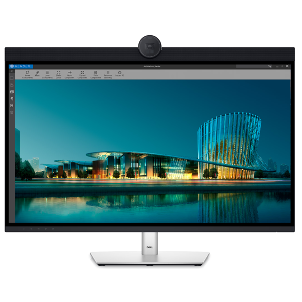 მონიტორი  Dell 210-BHNX UltraSharp 32 U3224KBA, 31.5", 6K, IPS, HDMI, Mini DisplayPort, USB, USB-C, RJ-45, Silver