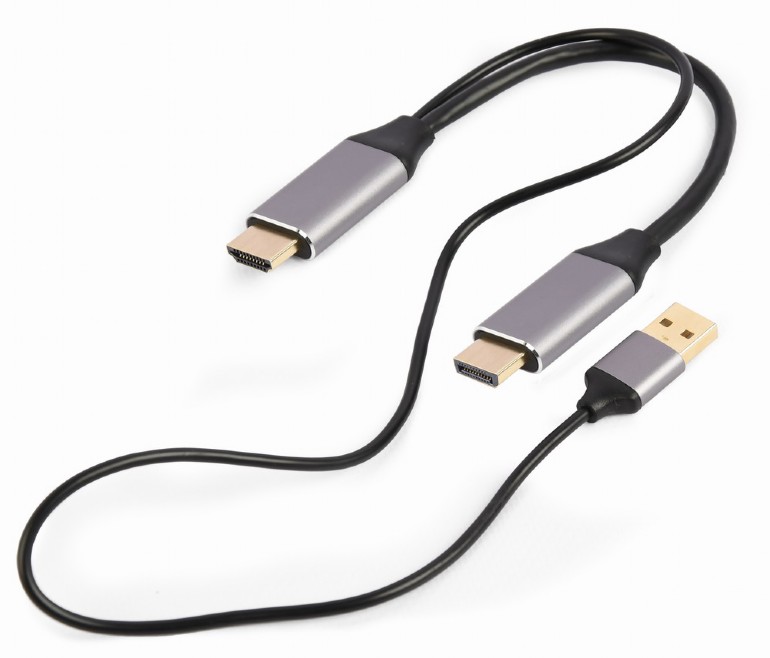 კაბელი Gembird Active 4K HDMI male to DisplayPort male adapter cable, 2 m, black (A-HDMIM-DPM-01) | max. 4K @ 60 Hz | Cable length: 2 m | Power consumption: 5 V DC up to 0.3 A | Net weight: 94 g