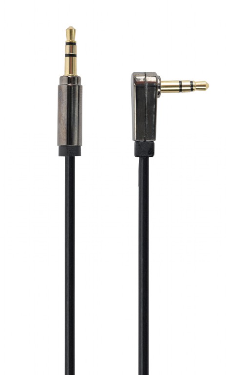 აუდიო კაბელი Gembird Right angle 3.5 mm stereo audio cable, 1.8 m (CCAP-444L-6) | Connector 1: 3.5 mm stereo (m) Connector 2: 3.5 mm stereo (m), right angled