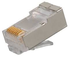 ქსელის ჯეკი (10ც) Shielded modular CAT6 plug 30u" gold plated (PLUG6SP/10)