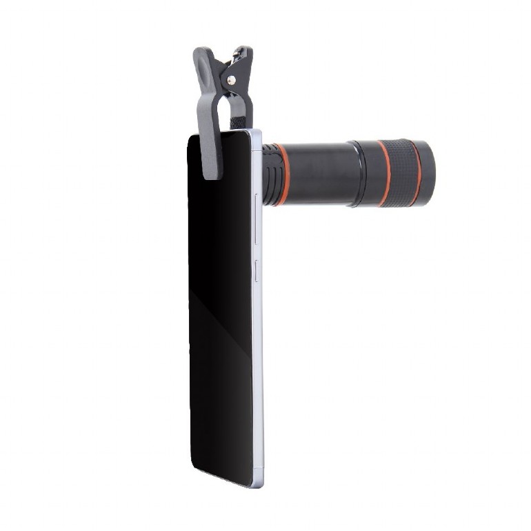 სმარტფონის კამერისთვის  ოპტიკური  ლინზა Gembird (TA-ZL12X-01) |  Optical zoom: 12X Viewing angle: 70° Closest focusing distance: 3 m Lens: F18 mm, 16° Dimensions: 32 x 90 mm Net weight: 81 g