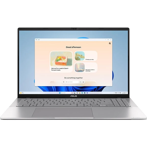 ნოუთბუქი ASUS Vivobook S16 (Model:S3607VA-RP017) 16" IPS (1920 x 1200) 16:10 144Hz 300nits,  16GB (8GB DDR5 on board 8GB DDR5 SO-DIMM), Silver