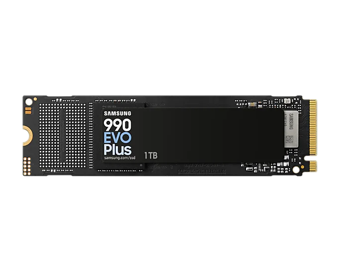 SSD დისკი 1Tb Samsung 990 EVO Plus (MZ-V9S1T0BW) internal SSD, M.2, 2280, 1024 GB, PCI-E 4.0 x4, PCI-E 5.0 x2, NVMe, read: 7150 MB/sec, write: 6300MB/sec, TLC