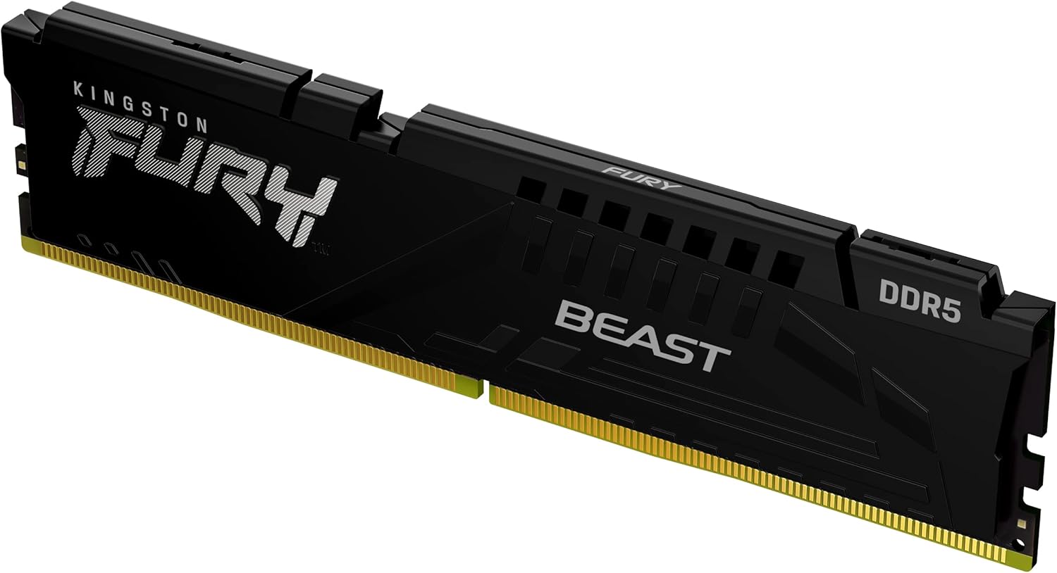 ოპერატიული მეხსიერება Kingston 32GB (1x32GB) DDR5 5600MT/s CL36 FURY Beast Black EXPO (KF556C36BBE2-32) | Non-ECC Unbuffered DIMM (Single Module) 1RX8 36-38-38 1.25V 288-pin 32Gbit