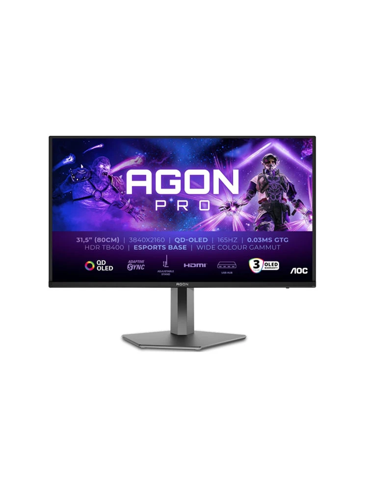 მონიტორი: AOC Agon Pro AG326UD 31.5" 4K UHD 165Hz 0.03ms 2xHDMI DP USB