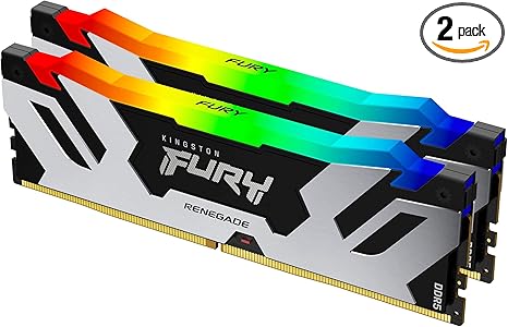 ოპერატიული მეხსიერება  Kingston FURY Renegade Silver/Black RGB XMP 32GB (2x16GB) DDR5 8000MT/s CL38 38-48-48 1.45V 288-pin (KF580C38RSAK2-32)