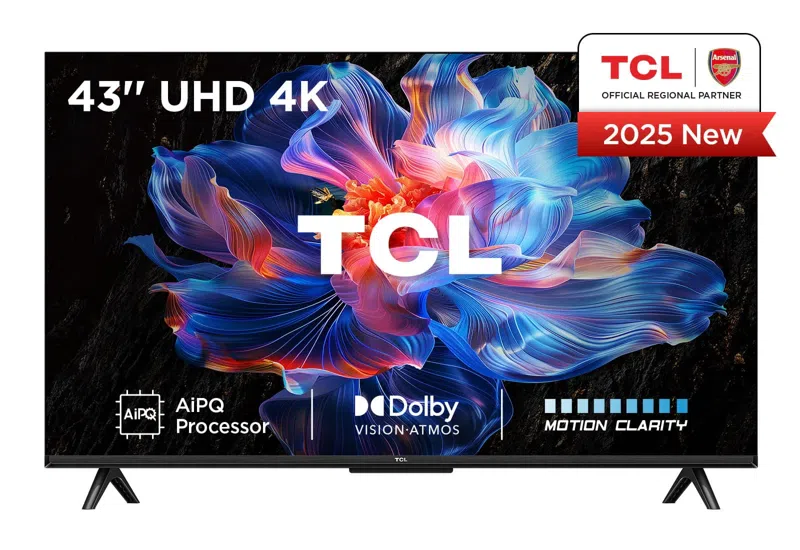 ტელევიზორი TCL 43" (43V6C) V6C-UK Direct LED , 4K HDR , Smart TV, Google TV-ით მხარდაჭერილი