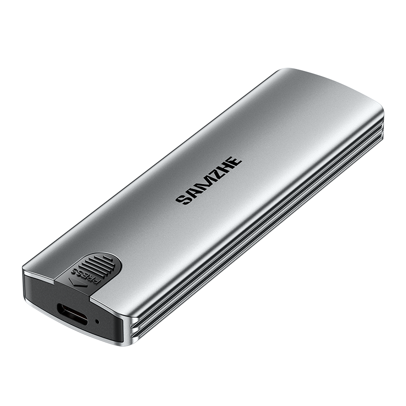 SSD M2 დისკის ჩასადები (NV80) | Type-C to M2 NVME | 2280, 2260, 2242, 2230 | Chipset: JMS583, Speed: 10Gbps | Space Gray (C to C&A dual-head data cable)