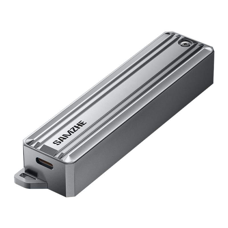 SSD M2 დისკის ჩასადები (NV280) Dual-Disk | Type-C to M2 NVME | 2280, 2260, 2242, 2230 | Chipset: JMS583 | Speed: 10Gbps | C to C&A Dual-End Data Cable* | Space Gray