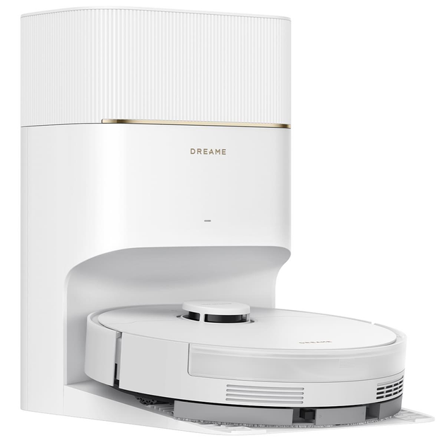 რობოტი მტვერსასრუტი Robot vacuum cleaner Dreame Robot Vacuum D20 Pro Plus White (RLD43SD) | 13000Pa სიმძლავრის Vormax შეწოვის ტექნოლოგიით და დიდი ტევადობის აკუმულატორით, ის სახლის დასუფთავების პროცესს სრულიად ავტონომიურ და კომფორტულს ხდის. თანამედროვე და ელეგანტური დიზაინი Vormax შეწოვის ტექნოლოგია 13,000Pa სიმძლავრით; უნივერსალური HyperStream Detangling DuoBrush სისტემა; ლაზერული ნავიგაციის (LIDAR) დაბრკოლებების თავიდან აცილების სისტემა; 5200 mAh ბატარეა სწრაფი დატენვით
