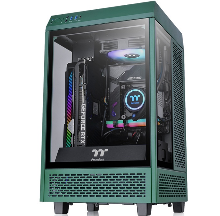 GAMING კომპიუტერი ADA ALLIGATOR 147-32-5070 | TT The Tower 100 Racing Green Mini Chassis | ThermalTake TR2 S 750W, (PS-TRS-0750NNSAWE-2) | Intel® Core i7-14700KF, 20C/ 28T, 2.2-5.6GHz, 33MB | ASUS ROG STRIX B760-I GAMING WIFI | Kingston 32GB (2x16GB) DDR5 6400MT/s CL32 FURY Beast Black RGB XMP (KF564C32BBAK2-32)| Kingston FURY Renegade (SFYRS/1000G | ASUS Prime GeForce RTX 5070 OC Edition 12GB