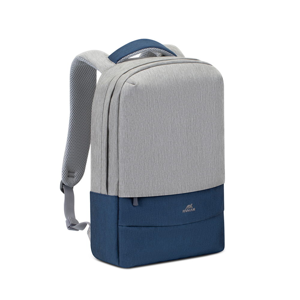 ჩანთა ნოუთბუკის RIVACASE 7562 grey/dark blue anti-theft Laptop backpack 15.6" 