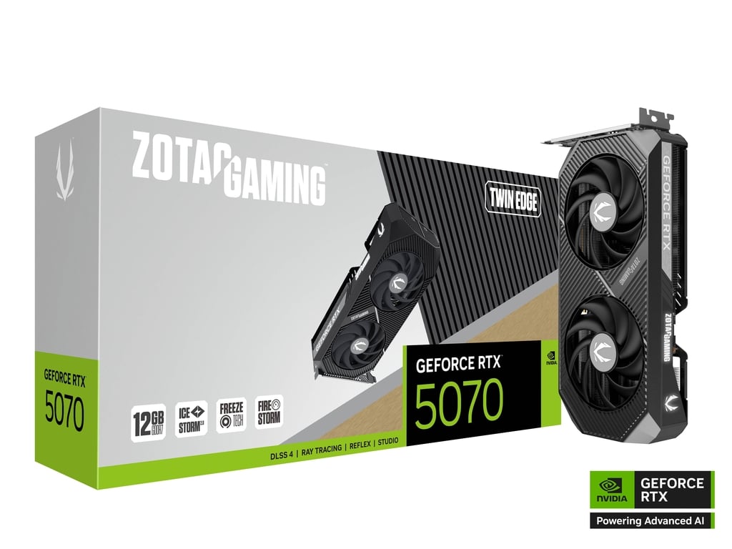ZOTAC Graphic Adapter GeForce RTX 5070 12GB GDDR7 Twin Edge