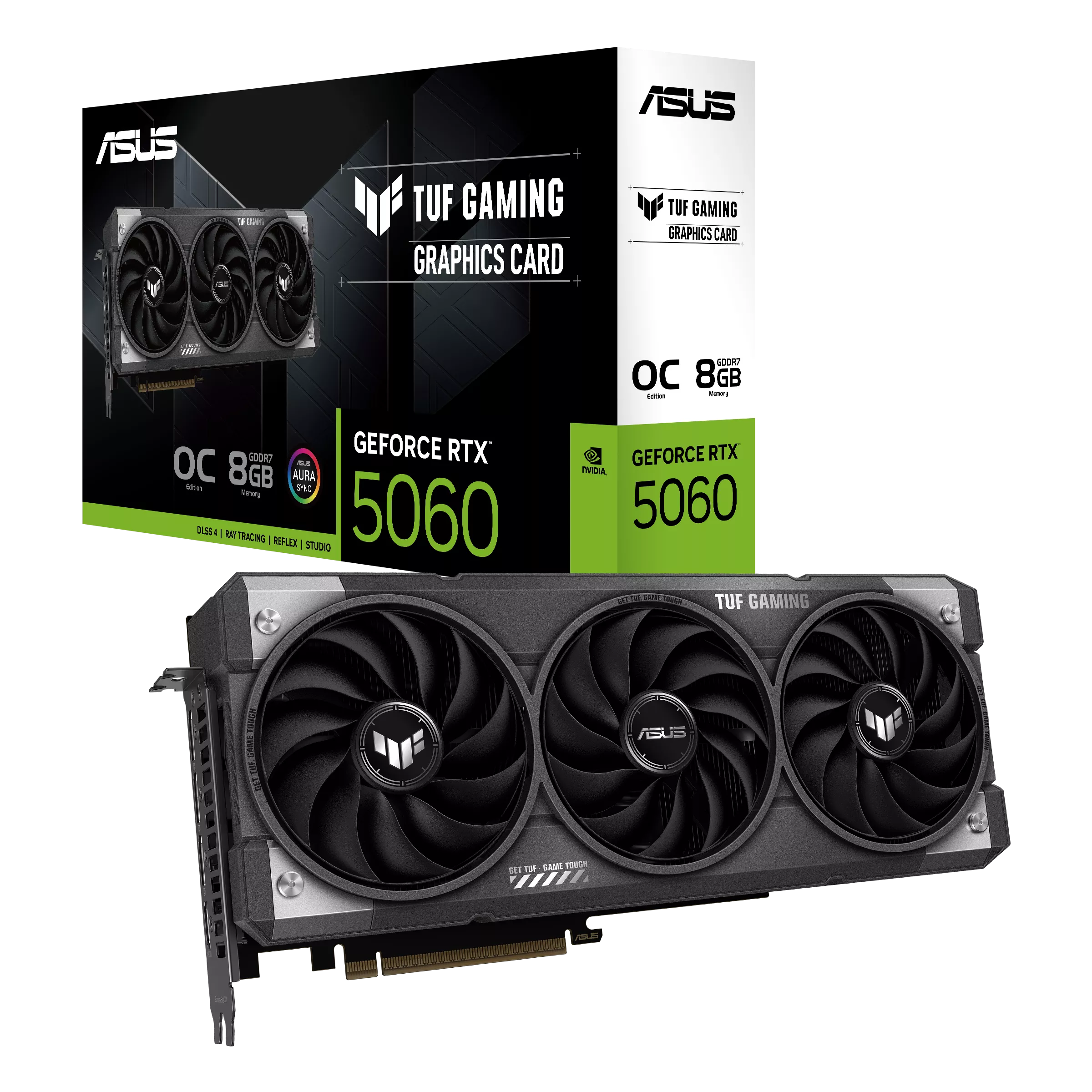 ASUS Graphic Card GeForce RTX 5060 8GB GDDR6 OC TUF-RTX5060-O8G-GAMING