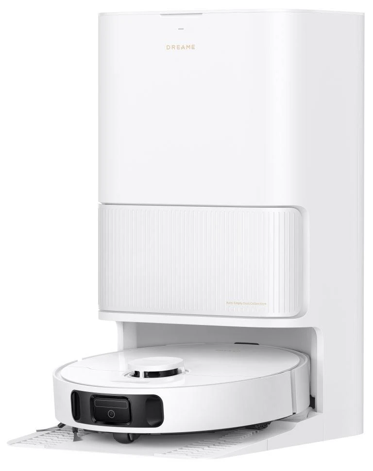რობოტი მტვერსასრუტი Dreame Robot Vacuum L40 Ultra CE White (RLD52SE) | სველი და მშრალი წმენდა, Vormax სისტემა 13000 Pa შეწოვის სიმძლავრით, 5200 mAh ბატარეა, 300 მლ მტვრის კონტეინერის ტევადობა, DuoScrub იატაკის საწმენდი სისტემა, TriCut ჯაგრისი, RoboSwing ტექნოლოგია ძნელად მისადგომი ადგილების გასაწმენდად, ხალიჩის წმენდის სტრატეგიის ინდივიდუალური რეგულირება, ტილოს აწევის სიმაღლე 10.5 მმ, ინტელექტუალური Pathfinder ტექნოლოგია, დაბრკოლებების თავიდან აცილების სისტემა.