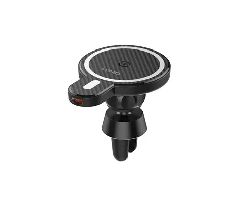მობილურის მანქანის სამაგრი LDNIO (Model: MA20-1) Car holder & 15W Wireless charger (EAN: 6933138691830)