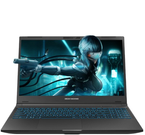 ლეპტოპი Dream Machines Notebook RG4050-15 15.6FHD IPS, Intel i5-13420H, 32GB, F512GB, NVD4050-6, DOS, black
