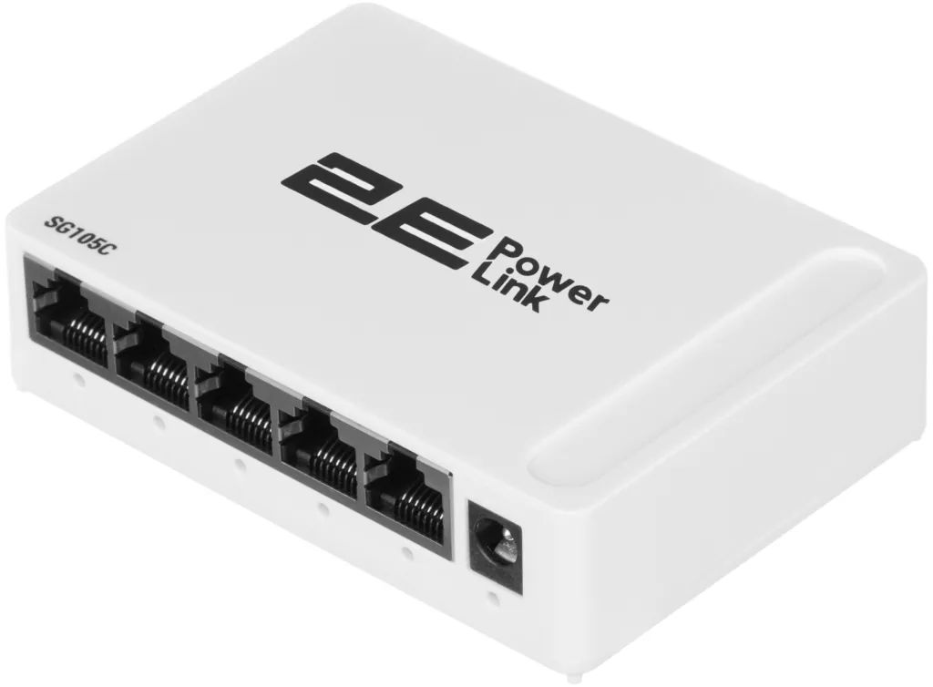 სვიჩი 2E PowerLink Switch SG105C 5xGE, Unmanaged (2E-SG105C)