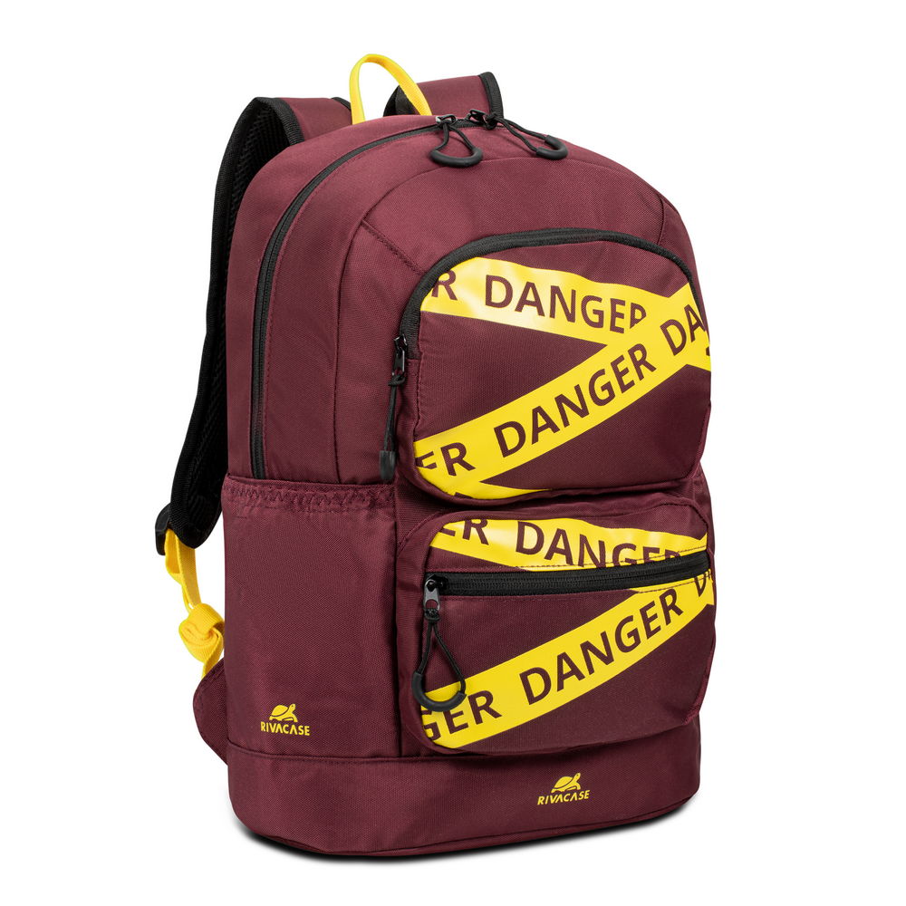 ნოუთბუქის ჩანთა ზურგჩანთა რუგზაკი RIVACASE 5421 burgundy red Urban backpack 14L (4260709010434) | 13.3”