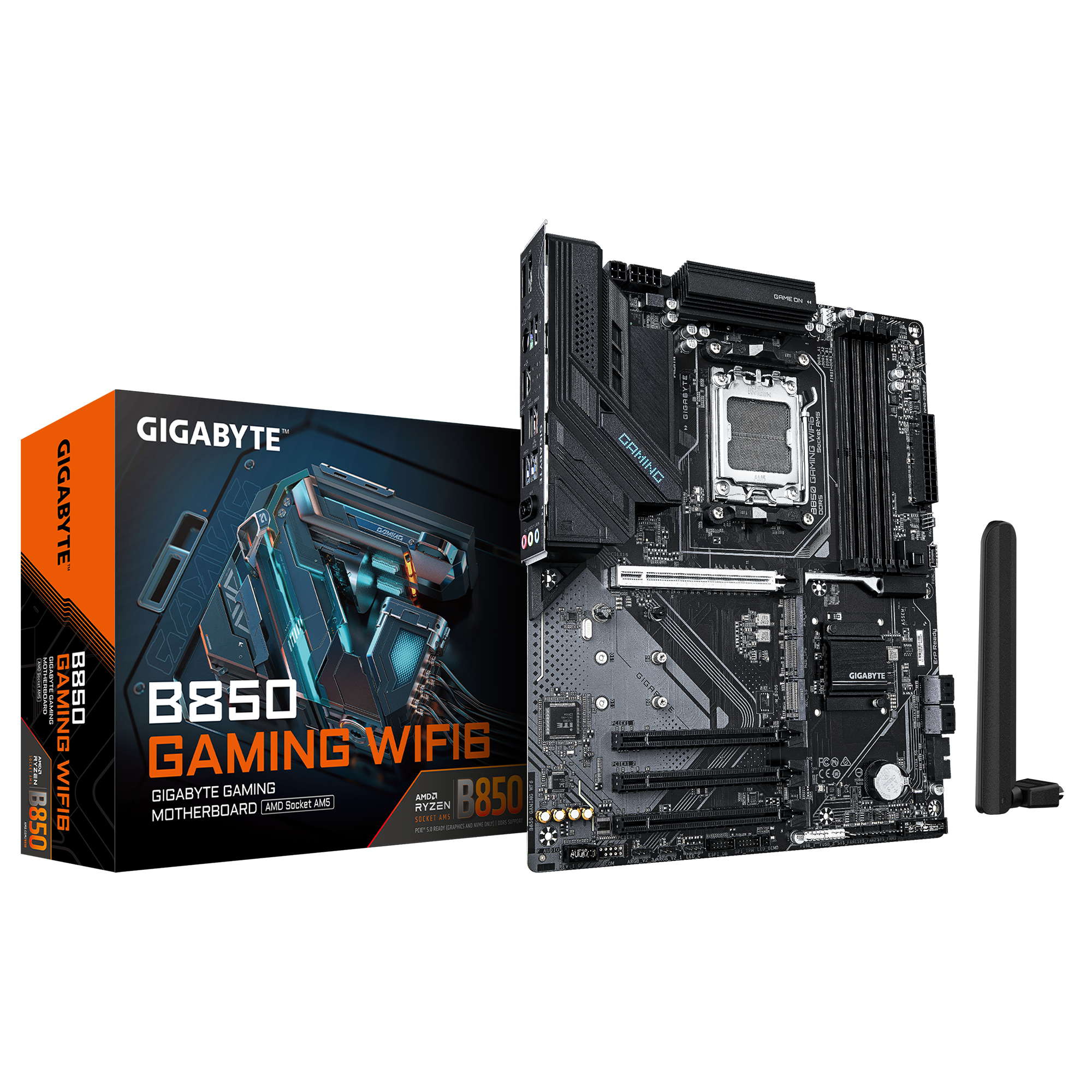 დედადაფა GIGABYTE Motherboard B850 GAMING WF6 sAM5 B850 4xDDR5 M.2 Wi-Fi BT HDMI DP ATX