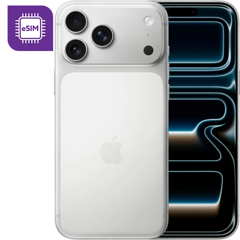 მობილური ტელეფონი Apple iPhone 17 Pro Max e-Sim Only 12GB/256GB - Silver (MFY84J/A)