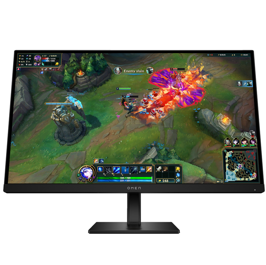 მონიტორი HP OMEN G2 (AV4H6E9) 27" 1440p HDR 180 Hz Gaming Monitor 27" 16:9 IPS Panel HDMI 2.0 | DisplayPort 1.4 | 3.5mm QHD (1440p) 2560 x 1440 at 180 HzFreeSync1 ms (GtG) Response Time1000:1 Static Contrast Ratio400 nits Brightness16.7 Million Colors with HDR178/178° Viewing Angles  100 x 100 mm; 2YrW