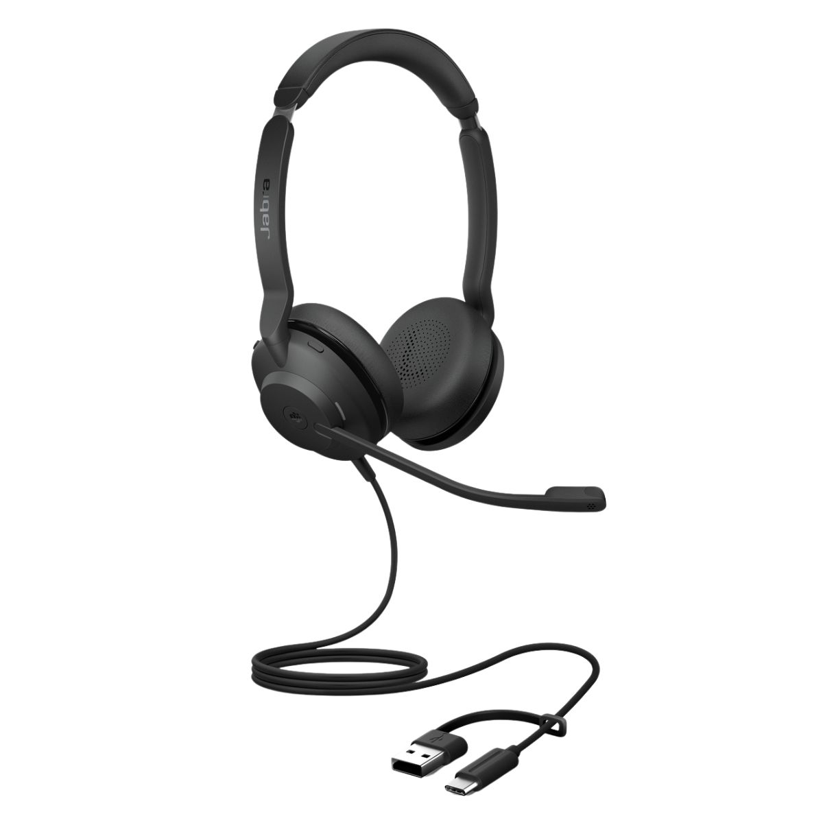 ქოლცენრისთვის ყურსასმენი Jabra Evolve2 30 SE MS Stereo Headset + USB-C/A Adapter (23189-999-779)