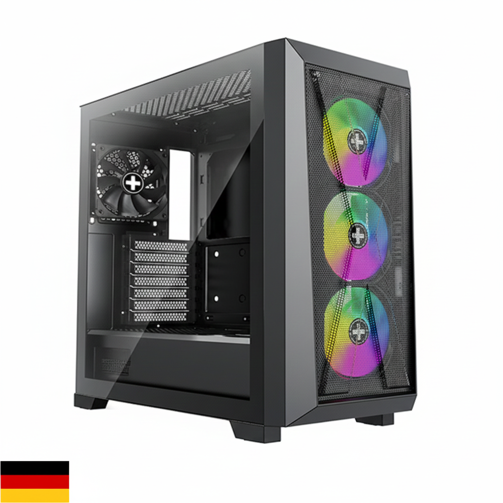 კომპიუტერის ქეისი Xilence XG151 | XILENT X Midi Tower| ATX, micro-ATX, mini-ITX | 1x USB Typ C 3.2 | 2x USB 3.0 / HD Audio | Front: 360/ 280/ 240/ 120 mm | Top: 360/ 280/ 240/ 120 mm | Rear: 120 mm  |  Cooler height: 170 mm | GPU length: up to 375 mm | PSU length: 205 mm (w/HDD) 410 mm (w/o HDD) |