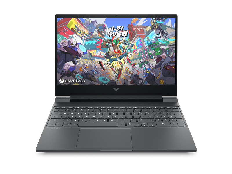 Gaming ნოუთბუქი HP Victus Gaming Laptop 15-fb3080ci (CV6Y0EA) | AMD Ryzen™ 5 8645HS 4.3 GHz (up to 5.0 GHz) 6C 16MB 45W | 16GB DDR5 1DM 5600 | 512GB PCIe Gen4 Value | NVIDIA GeForce RTX 3050 6GB VRAM | 15.6" FHD (1920 x 1080) AG IPS 144Hz 300 nits | OST FreeDOS 3.0 | Mica Silver - 720p TNR | No ODD | Realtek Cass Wi-Fi 6 + BT 5.4 WW | KBD MSG ISKPTCP+ISBL-WHTnumkypd RECG | 2 Year Warranty