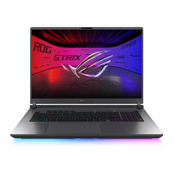 Gaming ნოუთბუქი Asus ROG Strix G18 (2025) (G815JHR-S8021) | 18" FHD+ 1920 x 1200, 144 Hz, IPS  | Intel® Core™ i7 Processor 14650HX 2.2 GHz (30MB Cache, up to 5.2 GHz, 16 cores, 24 Threads) | 16GB DDR5-5600 SO-DIMM | 1TB PCIe® 4.0 NVMe™ M.2 SSD | Nvidia Geforce RTX 5050 8 GB | 1 x USB 3.2 Gen 2 Type-C with support for DisplayPort™ / power delivery (data speed up to 10Gbps), 1 x RJ-45, 3 x USB 3.2 Gen 2 Type-A (data speed up to 10Gbps), მიკროფონი/ყურსასმენი, 1 x Thunderbolt™ 4 with support for DisplayPort™ / power delivery / G-SYNC (data speed up to 40Gbps) | Wi-Fi 7(802.11be) (Triple band) 2*2+Bluetooth® 5.4 | 90WHrs, 4S1P, 4-cell Li-ion | Eclipse Gray