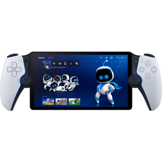 ვიდეო კონსოლი/ვიდეო კონტროლერი  SONY Playstation Portal Remote Player for PS5 (0711719582267)  Compatibility Sony Playstation 5 Product color Black White Guy Remote player Platform PlayStation 5 Screen diagonal 20.3cm (8") Screen LCD