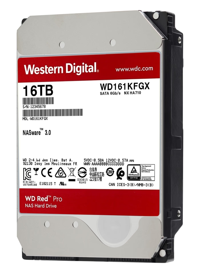 მყარი დისკი WD Red Pro NAS Hard Drive - 16TB 7200 RPM (7211316T-7050000-000-RS) WD161KFGX