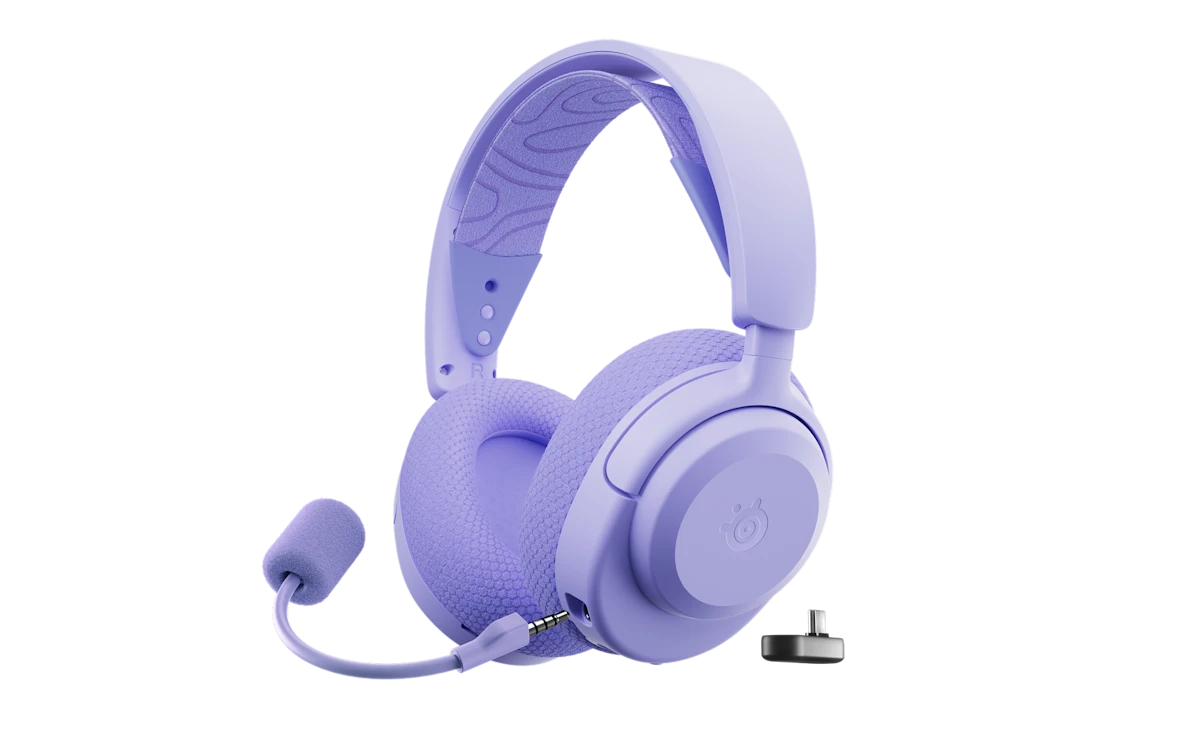 უსადენო Gaming ყურსასმენი Arctis Nova 3P Wireless for PlayStation - Lavender (61692_SS) | USB-C Plug & Play for PlayStation, PC, Switch, Mac, VR, handhelds, mobile, and more