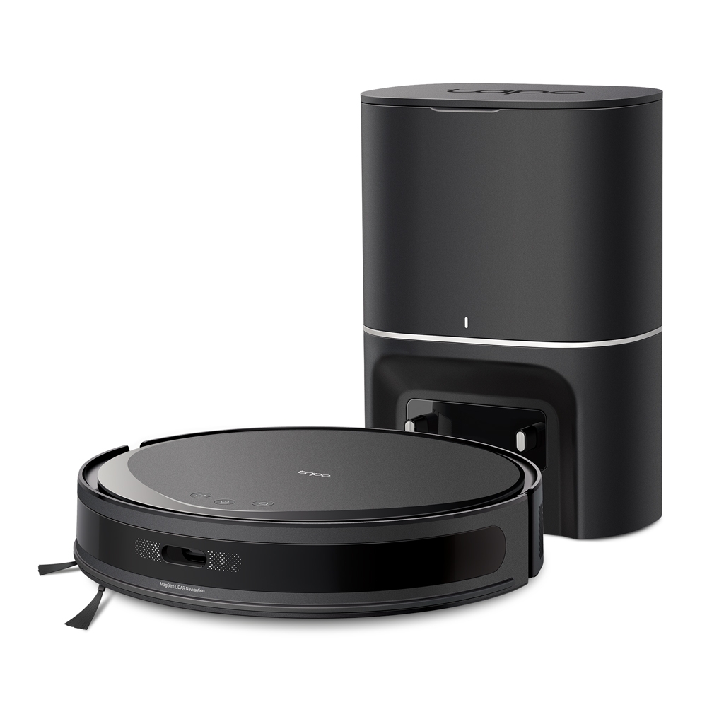 მტვერსასრუტი TP-LINK Tapo RV20 Max Plus | 5300Pa Suction MagSlim™ LiDAR Navigation Robot Vacuum and Mop with Auto-Empty Dock | Battery Capacity 2600 mAh, Charging Time 4h, Recharge & Resume	Yes, IEEE 802.11 b/g/n, 2.4 GHz band only; Bluetooth 4.2 (only for onboarding)