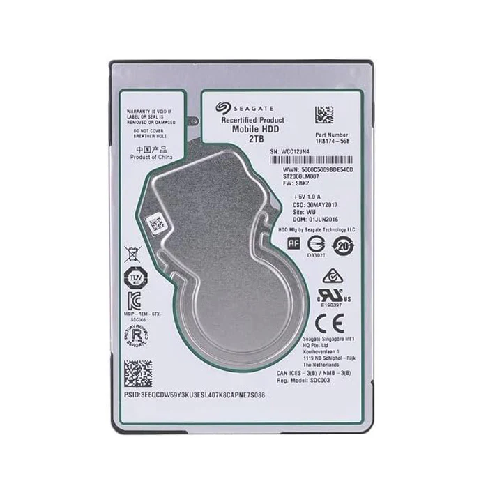 მყარი დისკი Seagate 2TB  2.5" ST2000LM007 SATA 6Gb/s 5400rpm 128MB Cache