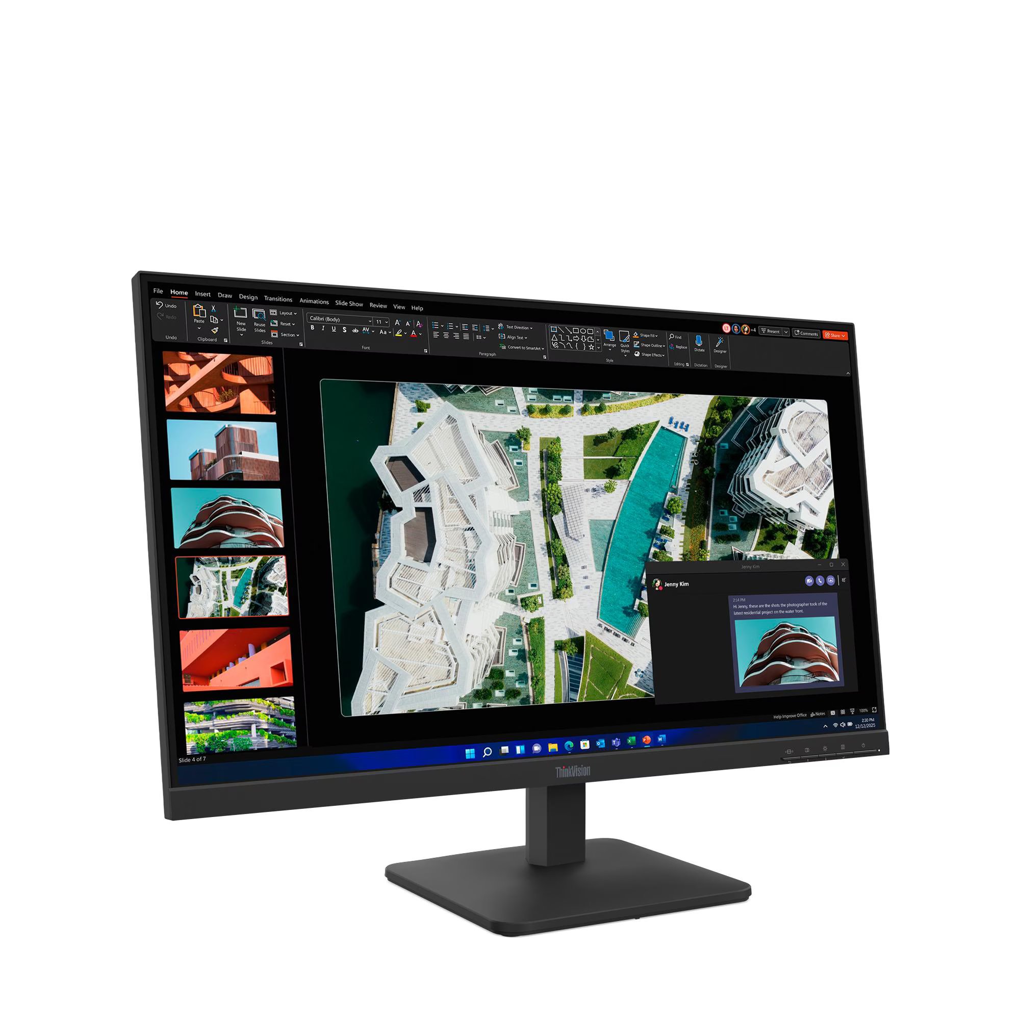 მონიტორი Lenovo ThinkVision S27-4e (64BEKAT1EU) | 27", 1920x1080, IPS, 100Hz, 4ms GtG, 300 cd/m², 16:9, 99% sRGB | 1x HDMI® 1.4, 1x VGA | 100 x 100 mm