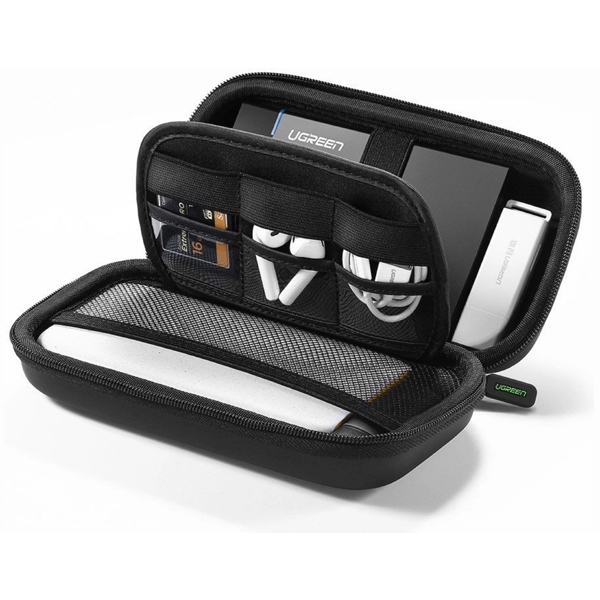 ორგანაიზერი UGREEN LP128 (50274), Case Box For HDD And Accessories, Black