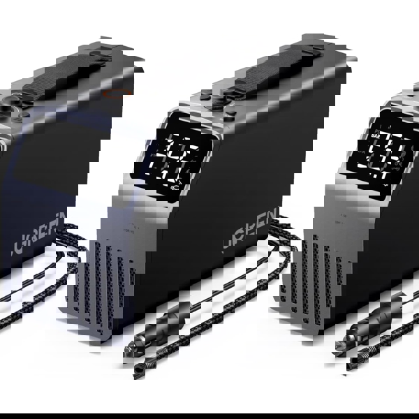 მანქანის კომპრესორი საბურავებისთვის  UGREEN ET723 (35976) PRO, Portable Tire Inflator, Grey/Black