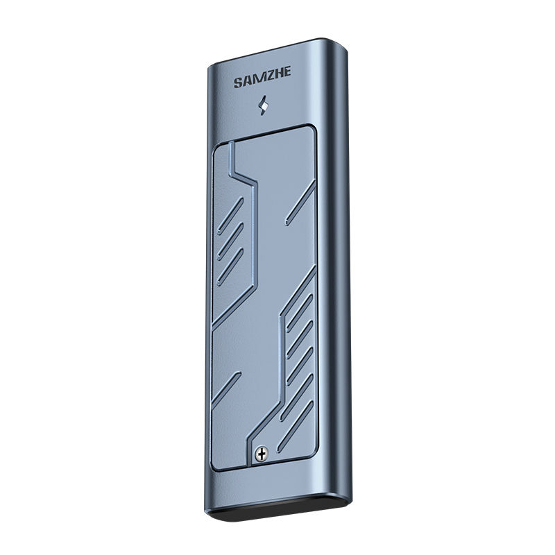 SSD M2 დისკის ჩასადები SAMZHE (NVST42) | Type-C to M2 NVME | 2230, 2242, 2260, 2280 | Chip: RTL9210B | USB3.2 Gen2 | 10Gbps / SATA 6Gbps | Protocol: NVMe PCIE3.0 + NGFF SATA3.0 |  USB-A/C to USB-C integrated cable