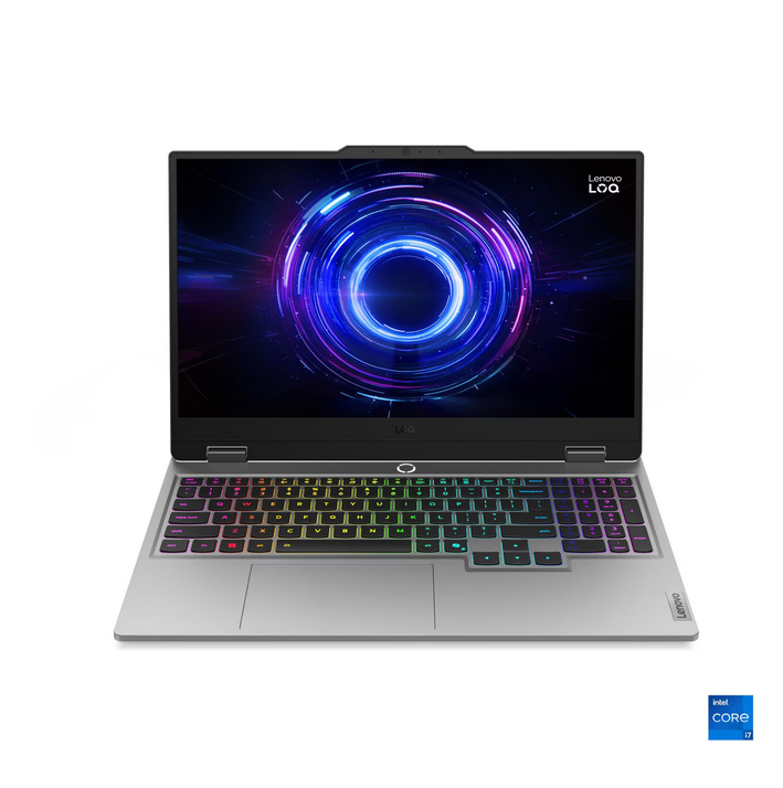 GAMING ლეპტოპი Lenovo LOQ 15IRX10 (Model: 83JE00PMRK) | 15.6" FHD (1920x1080) IPS 300nits Anti-glare, 100% sRGB, 144Hz, G-SYNC | Intel Core i7-14700HX, 20C / 28T, P-core 2.1 / 5.5GHz, E-core 1.5 / 3.9GHz, 33MB Intel Smart Cache | 32GB (2x 16GB) SODIMM DDR5-5600 | 1TB SSD M.2 2242 PCIe 4.0x4 NVMe | NVIDIA GeForce RTX 5050 8GB GDDR7, Boost Clock 2370MHz, TGP 100W, 440 AI TOPS| Luna Grey | 2YrW