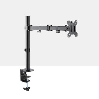 მონიტორის სამაგრი მაგიდაზე Stell SOS 1110 Monitor desk mount single | 8 kg, 13"-32" | Way of movement-mechanical, TV/Monitor Orientation -horizontal / vertical |  VESA 75x75, VESA 100x100 | black