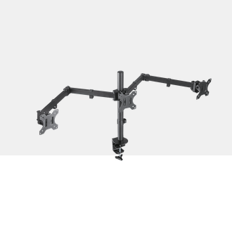 მონიტორის სამაგრი მაგიდაზე Stell SOS 1130 Monitors desk mount triple | 21 kg, 13 "- 27" |  mechanical, 3 monitors, | VESA 75x75, VESA 100x100 | black