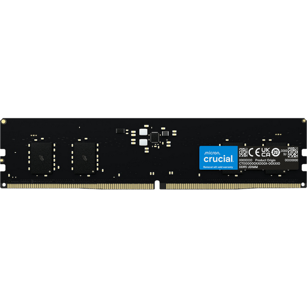 ოპერატიული მეხსიერება Crucial 16GB DDR5 5600MHz (CT16G56C46U) 44800 MB/s, CL46, 1.1 V