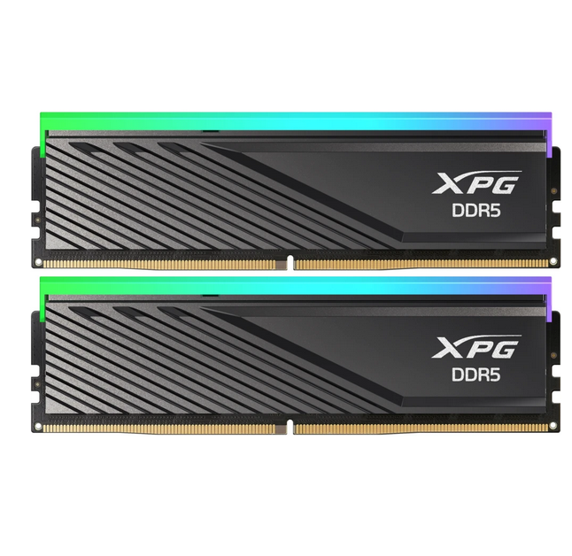 ოპერატიული მეხსიერება ADATA  32GB DDR5 6000MHz XPG Lancer Blade RGB Black (AX5U6000C306G-DTLABRBK) (2x16GB KIT) 48000 MB/s, CL30, 1.35 V, EXPO, XMP profile, radiator, backlight 