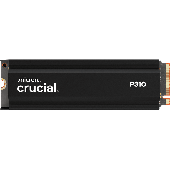 SSD დისკი 1Tb Crucial P310 (CT1000P310SSD5)  internal SSD, M.2, 2280, 1000 GB, PCI-E 4.0 x4, NVMe, reading: 7100 MB/sec, write: 6000 MB/sec, with heatsink