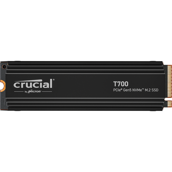 SSD დისკი 1Tb Crucional T700 (CT1000T700SSD5) internal SSD, M.2, 2280, 1024 GB, PCI-E 5.0 x4, NVMe, reading: 11700 MB/s, write: 9500 MB/sec,TLC, with heatsink