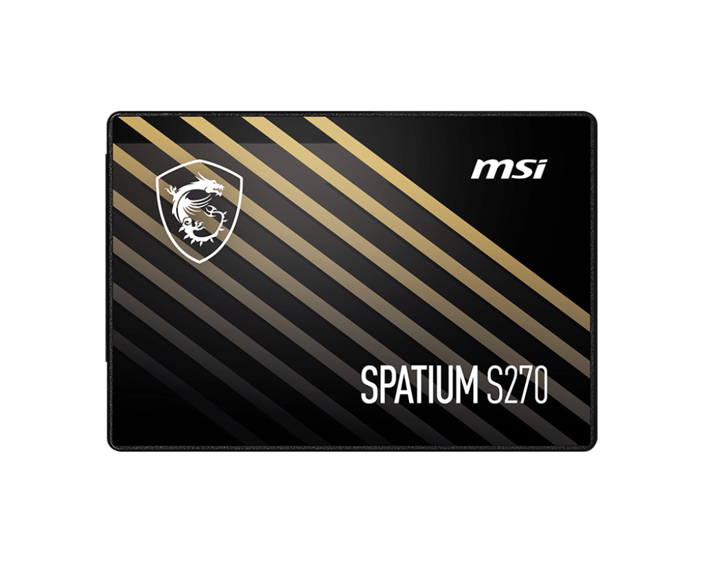 SSD დისკი 480Gb MSI SPATIUM S270 (SPATIUM S270 SATA 2.5 480GB) internal SSD, 2.5", 480 GB, SATA-III, read: 500 MB/sec, write: 450MB/sec